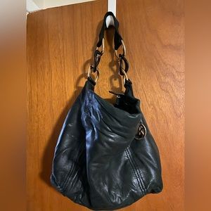 Michael Kors Black Leather Shoulder Bag